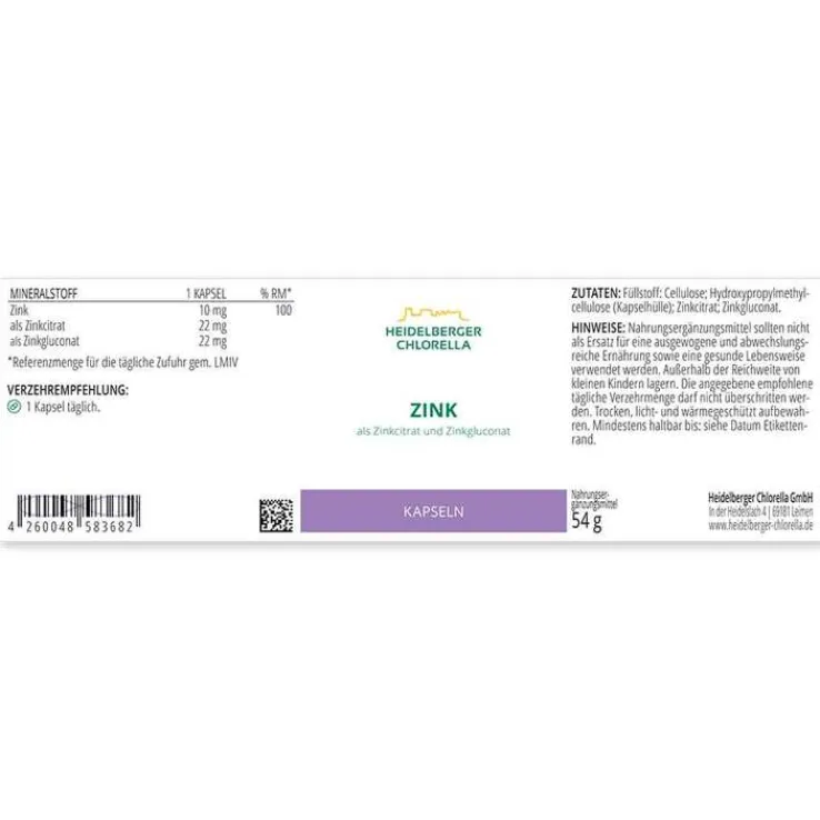 Zink Kapseln, 120 St