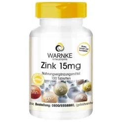 Zink 15 mg Tabletten, 100 St