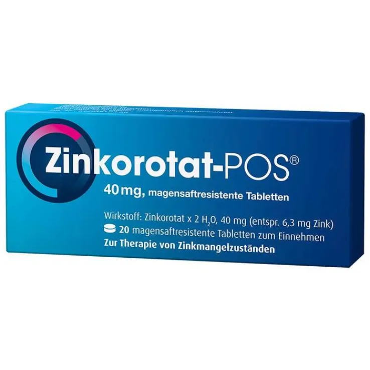 Zinkorotat-POS magensaftresistente Tabletten, 20 St