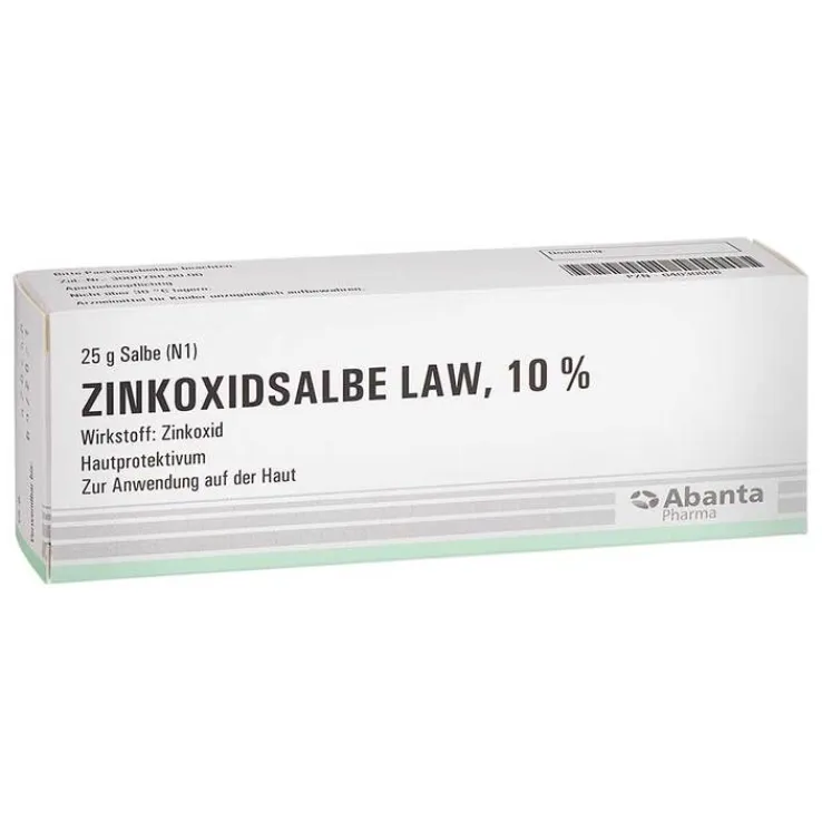 ZINKOXIDSALBE LAW, 10 %, 25 g