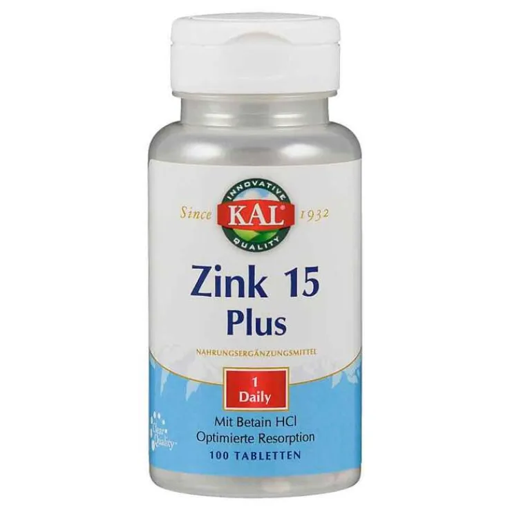 Zink 15 Plus Tabletten, 100 St