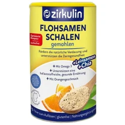 Zirkulin Flohsamenschalen gemahlen Pulver, 200 g